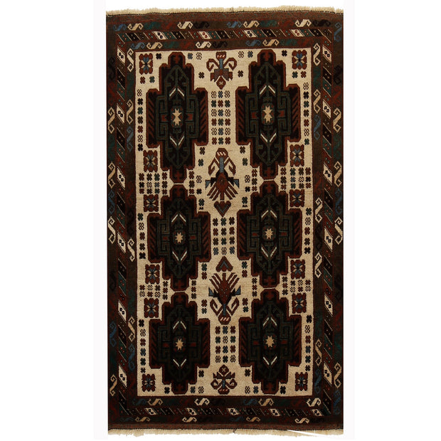 Handmade Balochi Rug 3' 0" x 4' 9" - No. AL78000