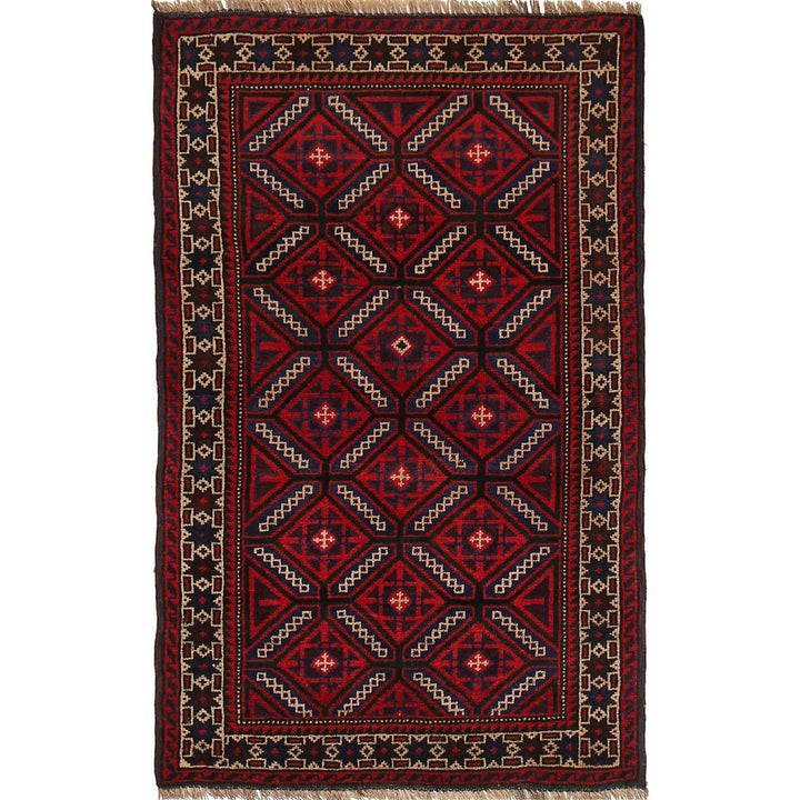Handmade Balochi Carpet 2' 9" x 4' 6" - No. AL40042