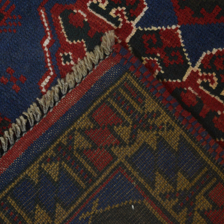 Afghan Prayer Rug 3' 1" x 4' 10" Hand-Knotted | No. AL74558