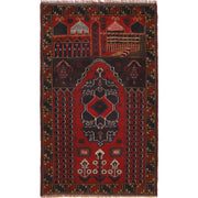 Hand Knotted Prayer Rug 3' 1" x 4' 10" - No. AL67707