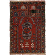 Hand Knotted Prayer Rug 3' 5" x 5' 1" - No. AL28586