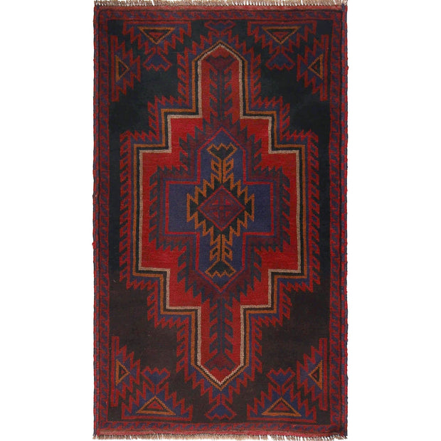 Handmade Balochi Carpet 2' 10" x 4' 9" - No. AL12807