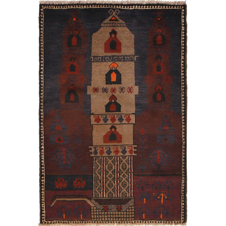 Hand Knotted Prayer Rug 2' 11" x 4' 6" - No. AL54808