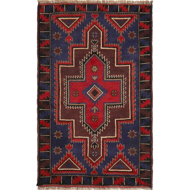 Handmade Balochi Carpet 2' 10" x 4' 6" - No. AL98063
