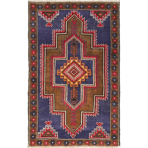 Handmade Balochi Rug 3' 0" x 4' 8" - No. AL52090