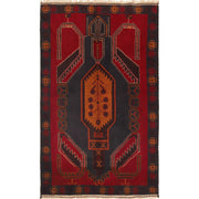 Red Color Baluchi Rug 2' 10" x 4' 10" - No. AL53180