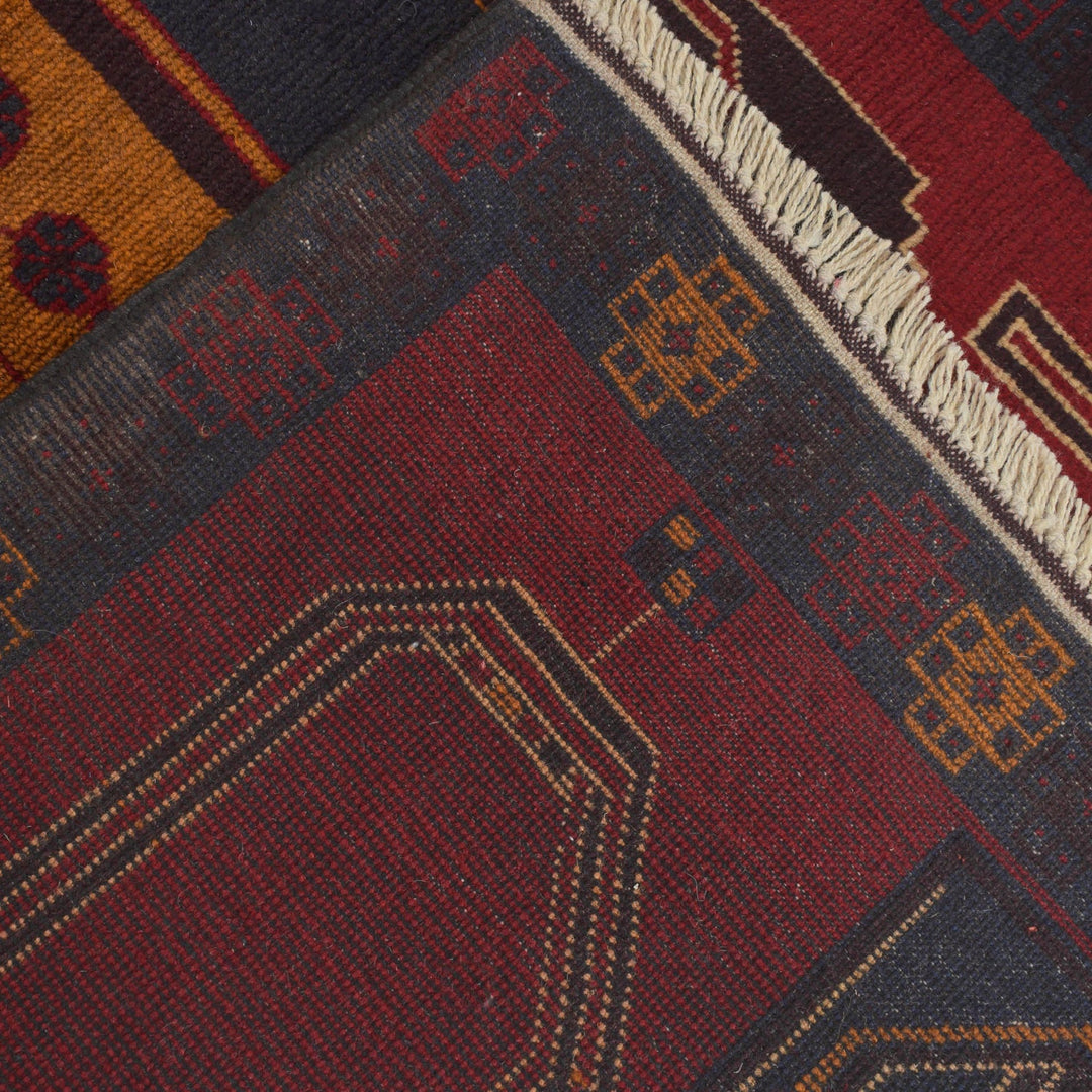 Red Color Baluchi Rug 2' 10" x 4' 10" - No. AL53180