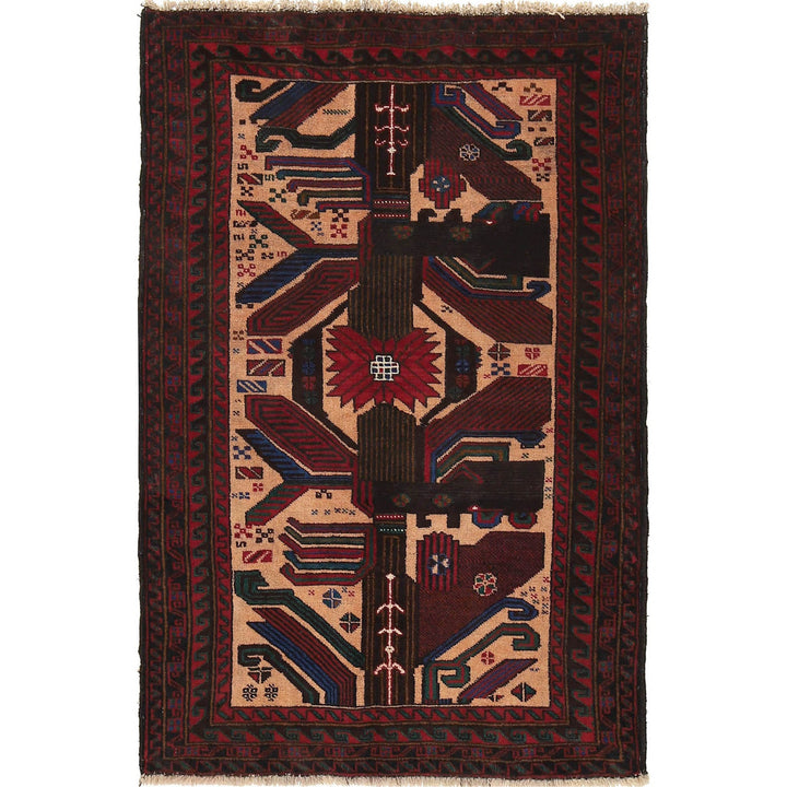 Multi Color Baluchi Rug 2' 11" x 4' 6" - No. AL50392