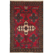 Red Color Baluchi Rug 2' 11" x 4' 7" - No. AL12448