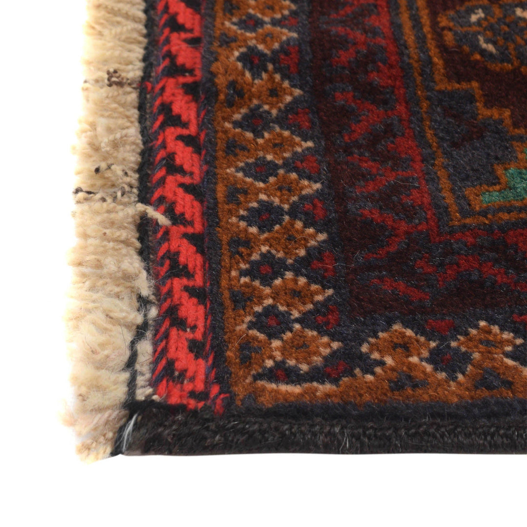 Afghan Prayer Rug 2' 11" x 5' 3" Hand-Knotted view