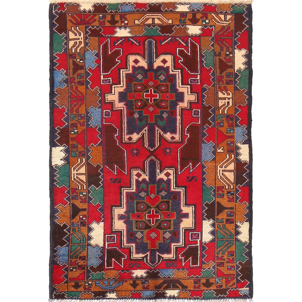 Baluch Small Size Rug 2' 9" x 4' 6" - No. AL40453