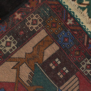Handmade Picture Area Rug 3' 1" x 4' 11" - No. AL24696