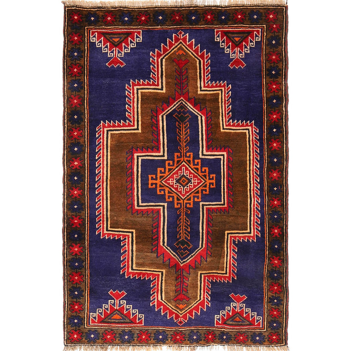 Tribal Baloch Rug 3' 0" x 4' 7" - No. AL45472