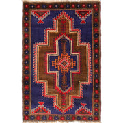 Tribal Baloch Rug 3' 0" x 4' 7" - No. AL35319