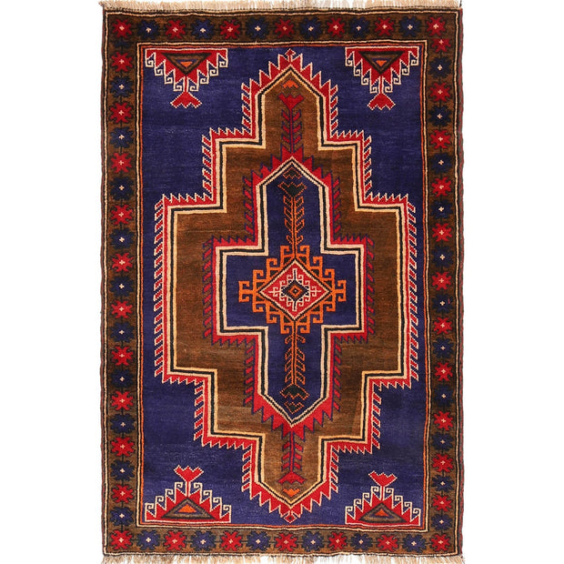 Tribal Baloch Rug 3' 0" x 4' 7" - No. AL35319