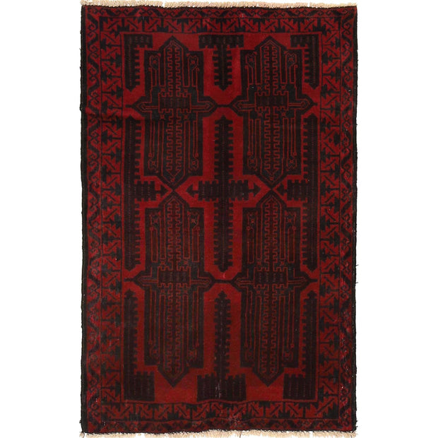 Tribal Baloch Rug 2' 9" x 4' 3" - No. AL24835