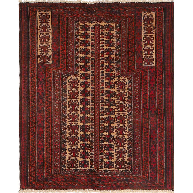 Small Prayer Carpet 2' 8" x 3' 8" - No. AL93474