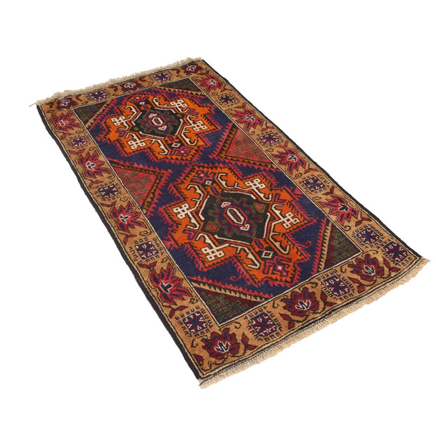 Tribal Baloch Rug 2' 9" x 4' 9" - No. AL91226