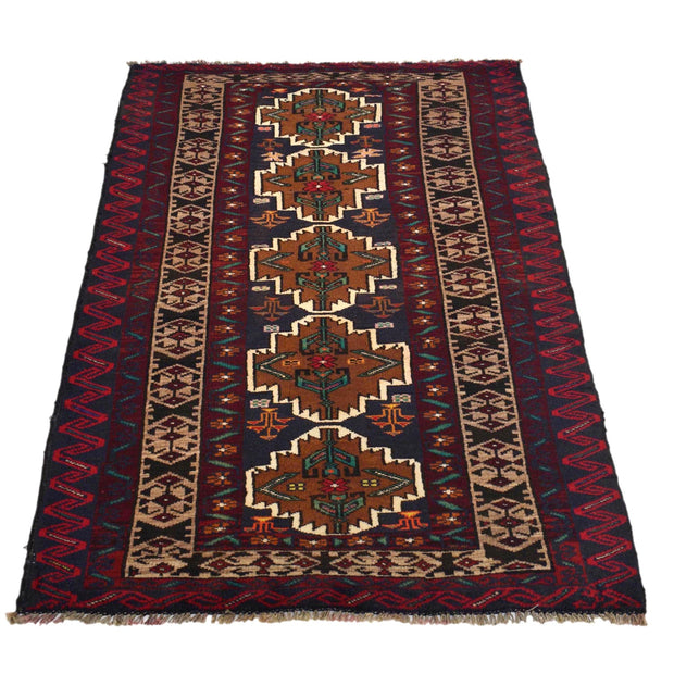 Baluch Small Size Rug 2' 9" x 4' 10" - No. AL13060