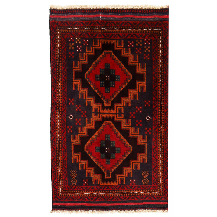 Handmade Balochi Rug 3' 1" x 4' 6" - No. AL62620