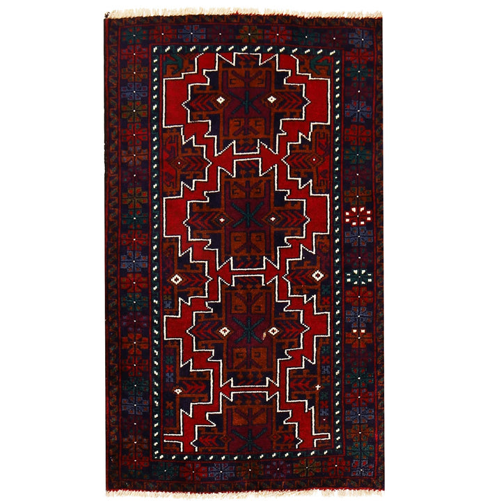 Handmade Balochi Rug 2' 9" x 4' 5" - No. AL92927