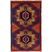 Blue Color Baluchi Rug 2' 9" x 4' 8" - No. AL15407