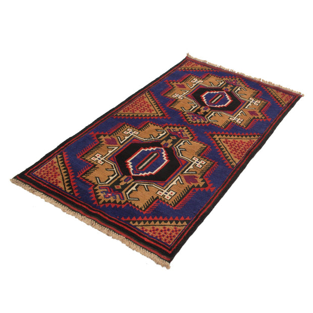 Blue Color Baluchi Rug 2' 9" x 4' 8" - No. AL15407