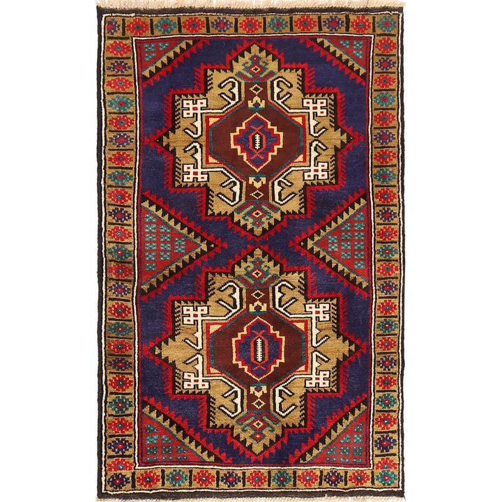 Blue Color Baluchi Rug 2' 9" x 4' 6" - No. AL60001