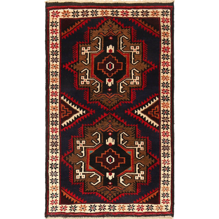 Blue Color Baluchi Rug 2' 11" x 4' 7" - No. AL30990