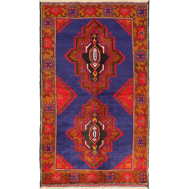 Blue Color Baluchi Rug 2' 10" x 4' 9" - No. AL13858