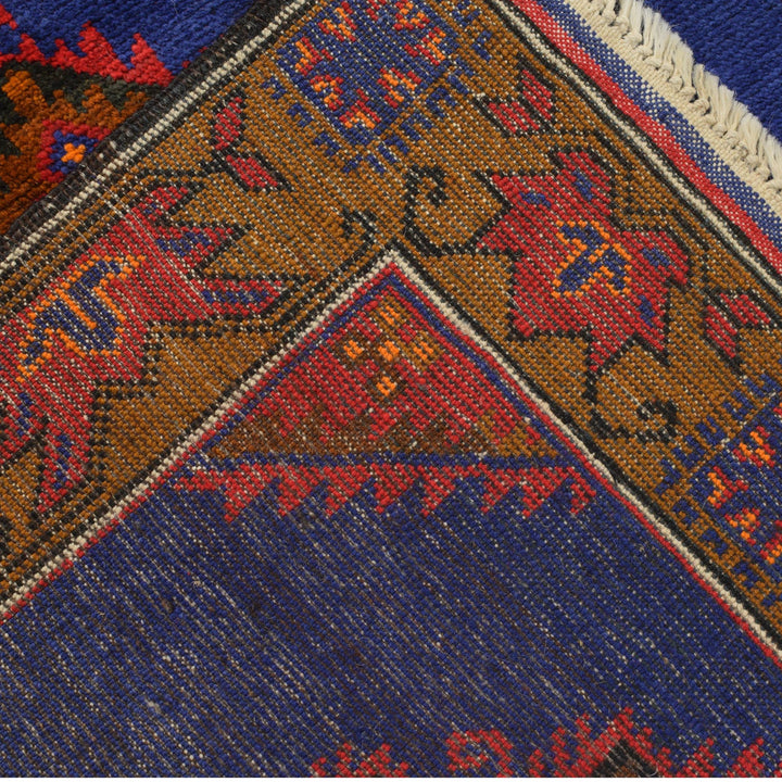 Blue Color Baluchi Rug 2' 10" x 4' 9" - No. AL13858
