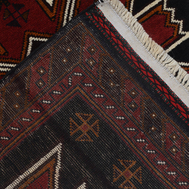 Black Color Baluchi Rug 2' 11" x 4' 8" - No. AL53221