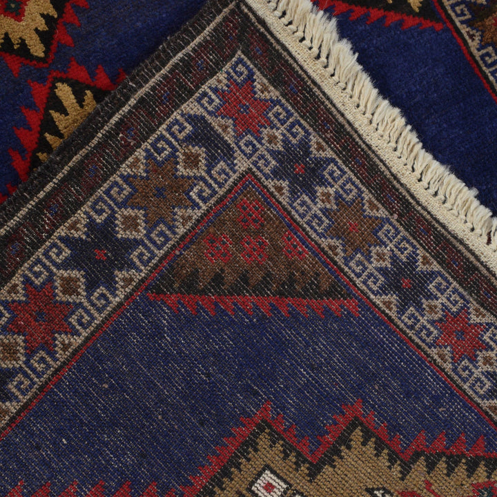 Blue Color Baluchi Rug 2' 10" x 5' 2" - No. AL67346