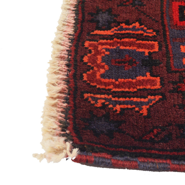 Afghan Prayer Rug 2' 10" x 4' 9" Hand-Knotted view