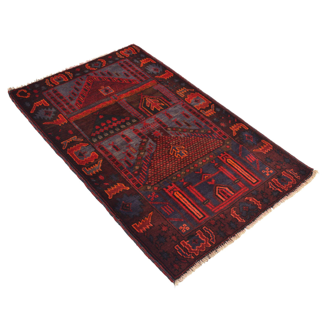 Small Prayer Carpet 2' 10" x 4' 9" - No. AL76423