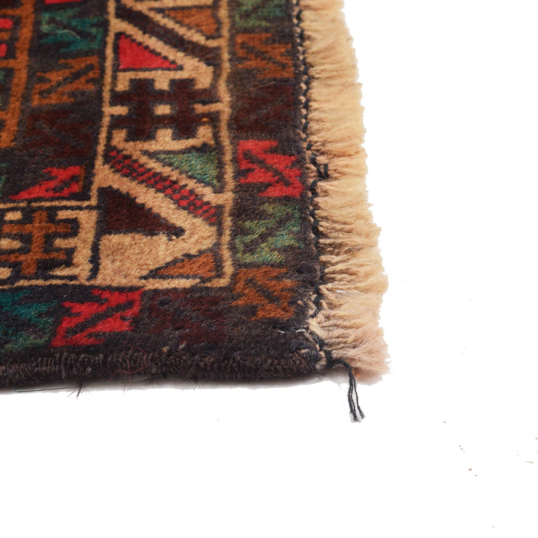 Afghan Prayer Rug 2' 10" x 4' 7" Hand-Knotted view