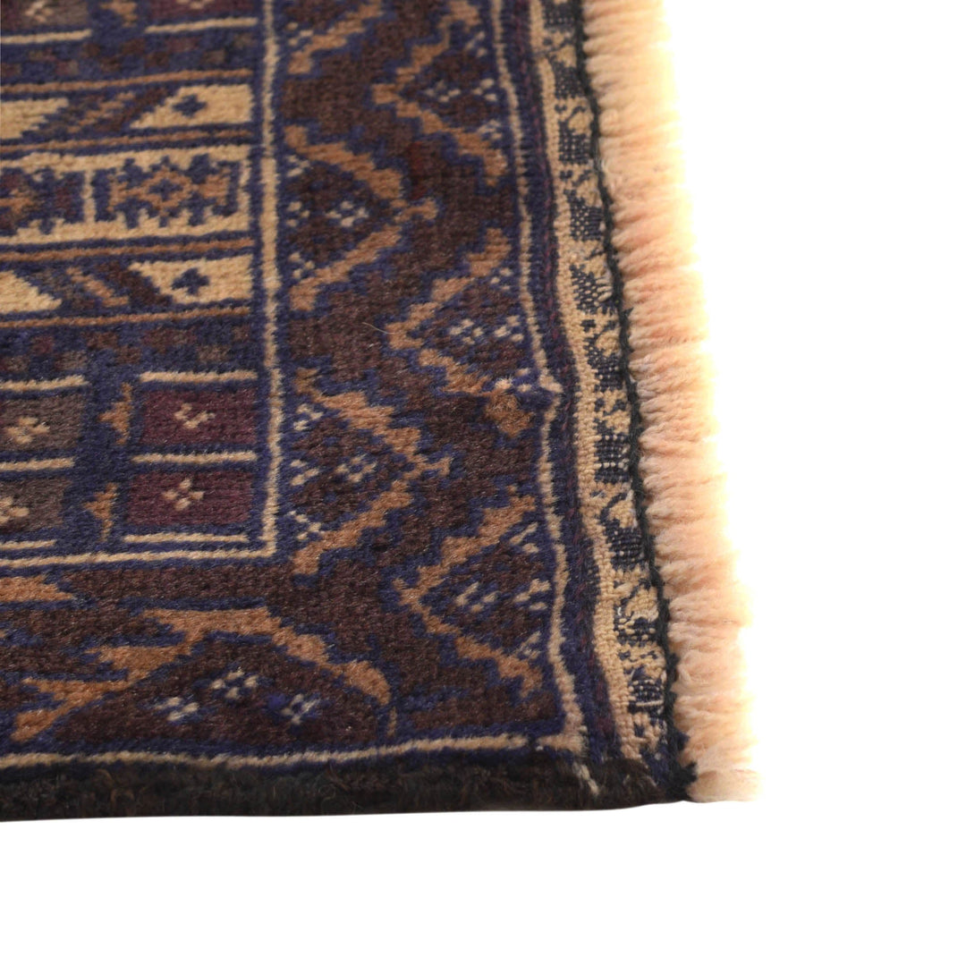 Beige Afghan Prayer Rug 2' 9" x 4' 6" Hand-Knotted view