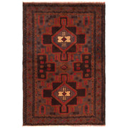 Hand Knotted Baluchi Rug 3' 0" x 4' 6" - No. AL37712