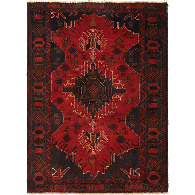 Handmade Balochi Rug 3' 1" x 4' 5" - No. AL24749