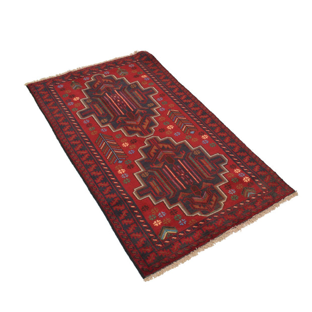 Hand Knotted Baluchi Rug 2' 8" x 4' 9" - No. AL86468