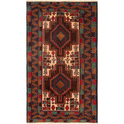 Hand Knotted Baluchi Rug 2' 9" x 4' 9" - No. AL94072