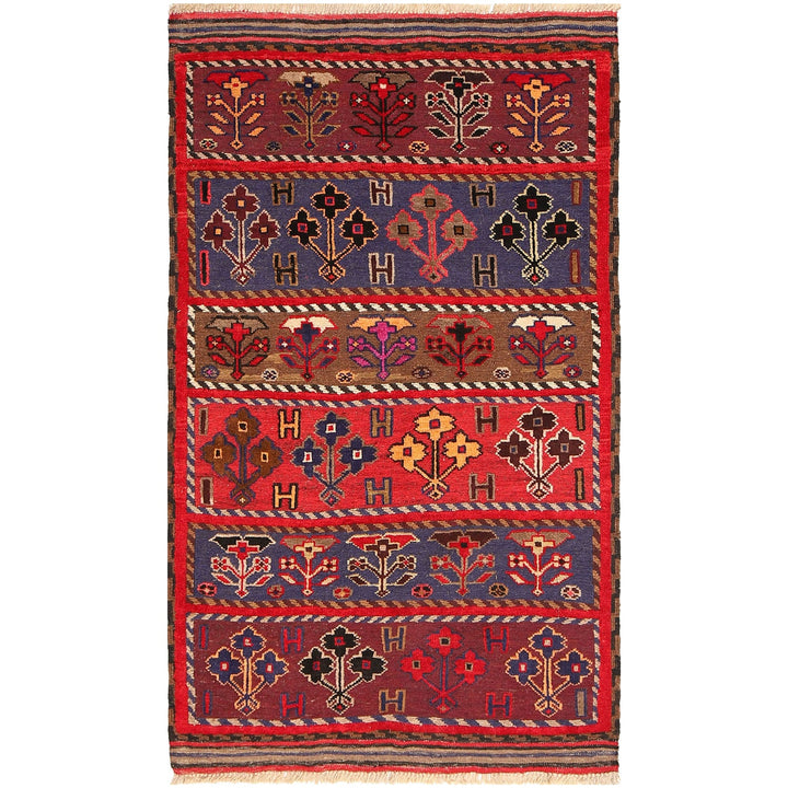 Hand Knotted Baluchi Rug 2' 11" x 5' 0" - No. AL48192