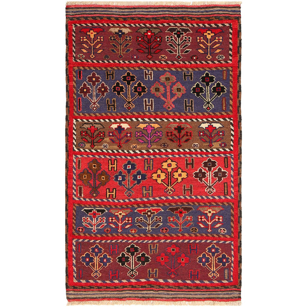 Hand Knotted Baluchi Rug 2' 11" x 5' 0" - No. AL48192
