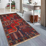 Hand Knotted Baluchi Rug 2' 8" x 4' 8" - No. AL16468