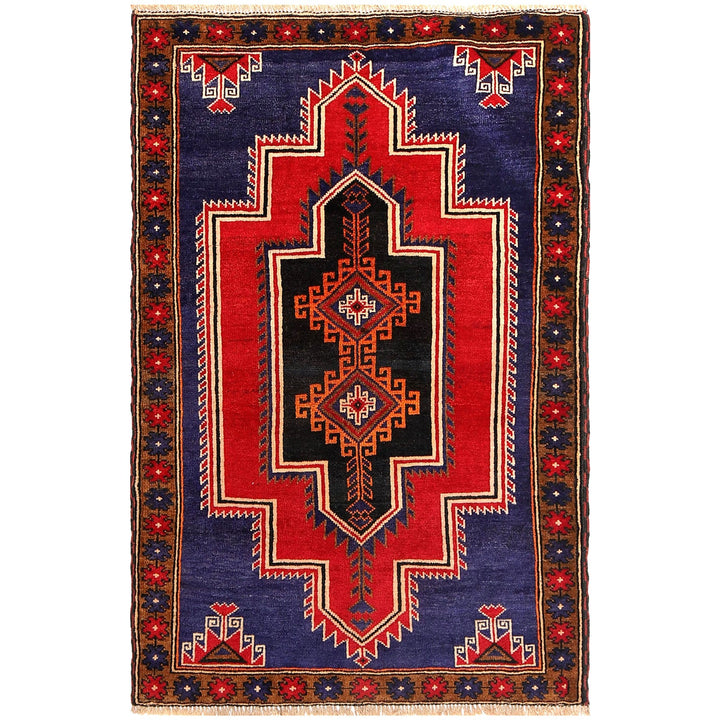 Hand Knotted Baluchi Rug 3' 1" x 4' 8" - No. AL28391