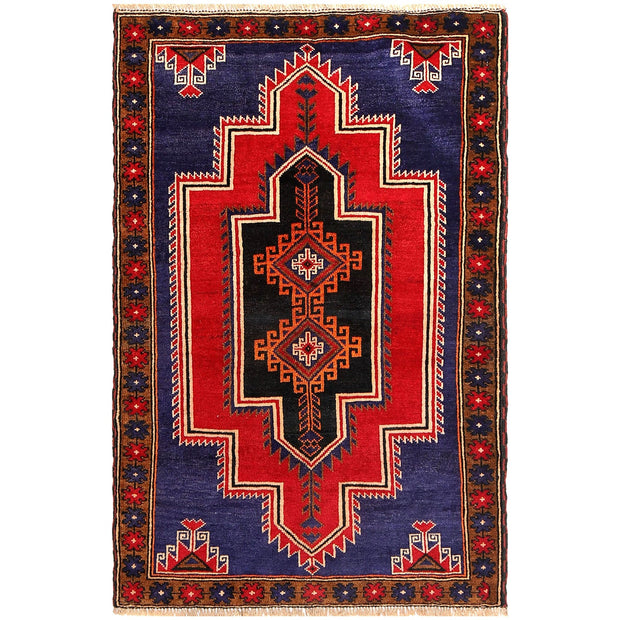 Hand Knotted Baluchi Rug 3' 1" x 4' 8" - No. AL28391