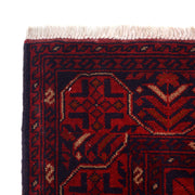 Red Color Afghan Area Rug 3' 5" x 5' 0" - No. AL80109