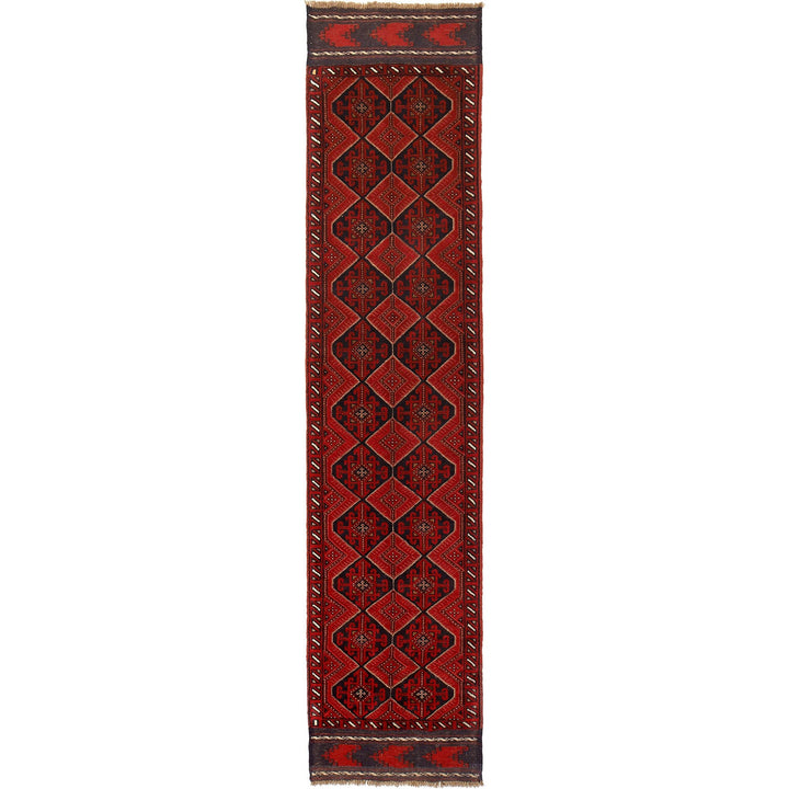 Hand Knotted Mashwani Runner 2' 6" x 11' 4" - No. AL33319