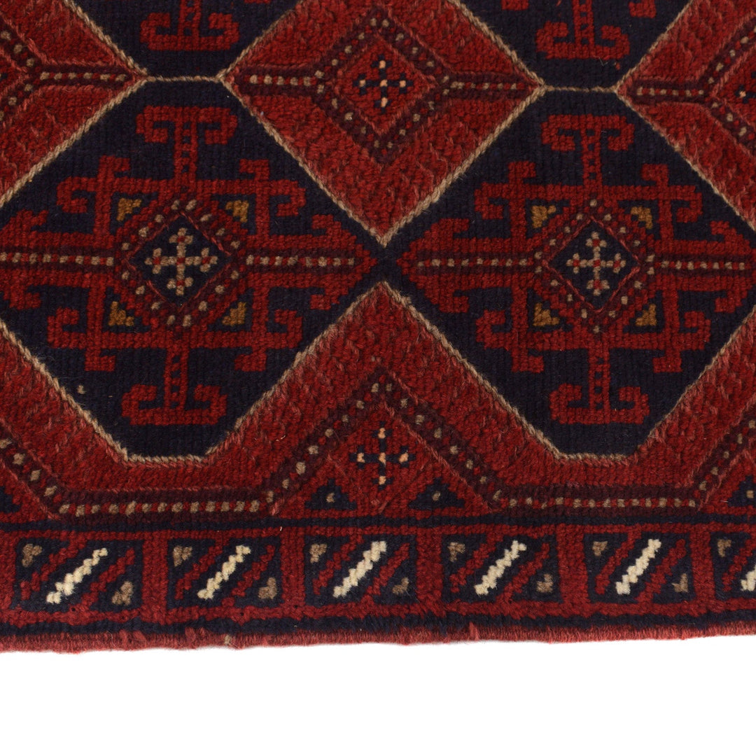 Hand Knotted Mashwani Runner 2' 6" x 11' 4" - No. AL33319