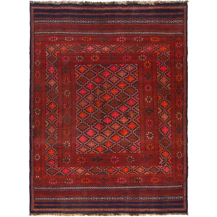 Hand Knotted Laghari Kilim 4' 6" x 6' 1" - No. AL87387